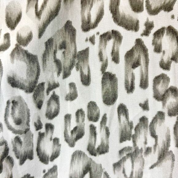 Chico’s gray & white abstract animal print gathered neck tank shell XL - Picture 5 of 8